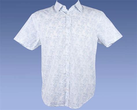 Camisa Masculina Adulto Manga Curta Cec Refined Men Branco Malhas