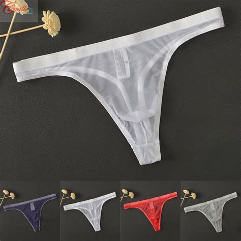 Men Lingerie Underwear Sheer Men G String Underpants Pants See Through G String Breathable