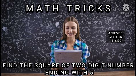 Simple Math Trick To Find The Square Of Two Digit Number Simple Math