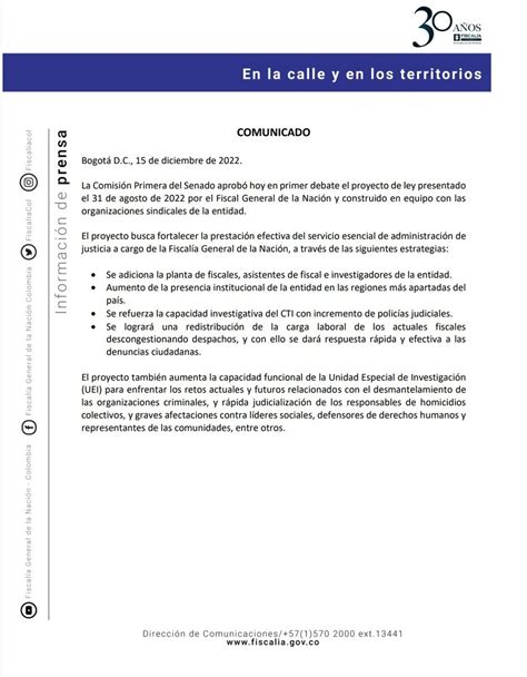 Fiscal A Colombia On Twitter Atenci N Comunicado Oficial De La