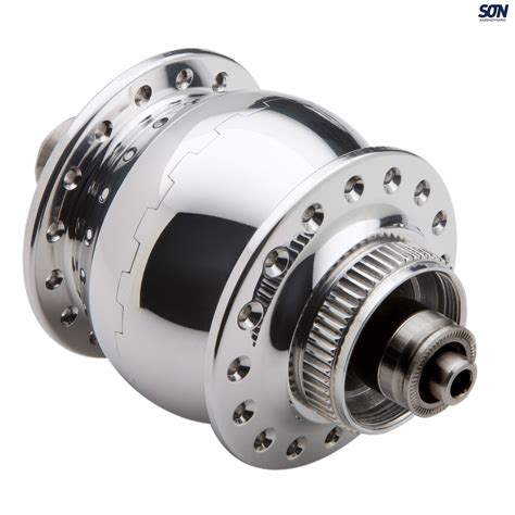 Son Sl Centre Lock Disc Dynamo Hub Polished