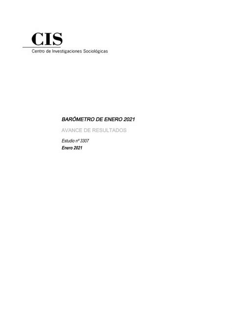 Pdf BarÓmetro De Enero 2021 Avance De Resultados Dokumen Tips