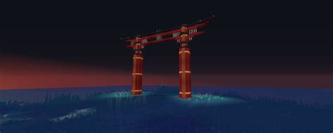 Large Japanese Torii Gate Build That I Made Rminecraft