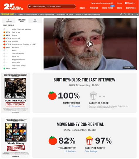 Burt Reynolds The Last Interview Rotten Tomatoes Review Kdmg