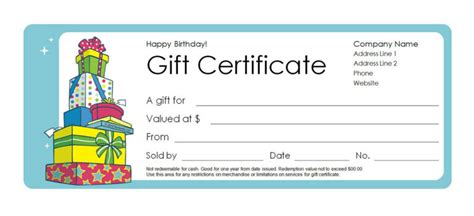 Amazing Publisher Gift Certificate Template – Sparklingstemware