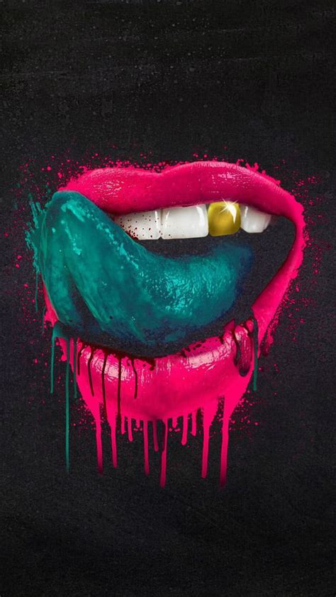 Lips Graphics Pink Hd Phone Wallpaper Peakpx