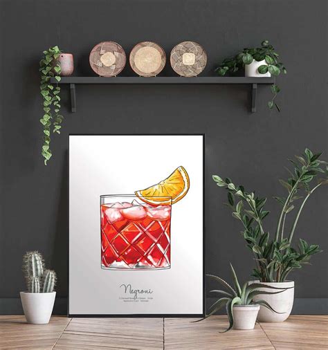 Køb vores Negroni drink plakat plakat online Lynhurtig og billig