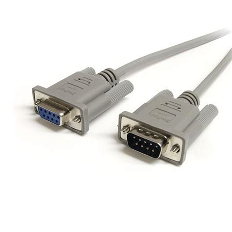 25 Ft Straight Through Serial Cable DB9 M F Serial Cables