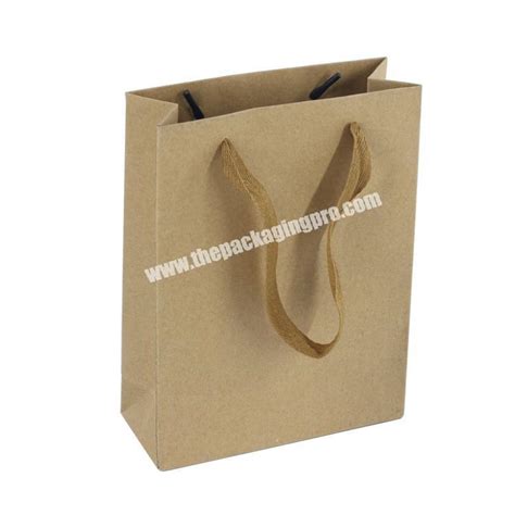 New Custom Cmyk Small Brown Paper Bag Kraft For T