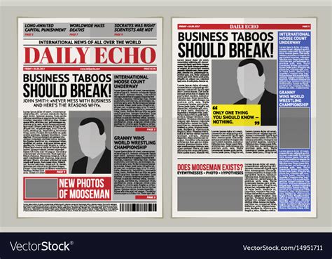 Tabloid Magazine Template