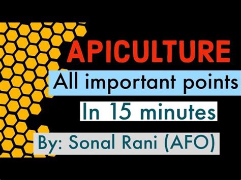 Apiculture Afo Mains Must Watch Most Concise Points For Faster