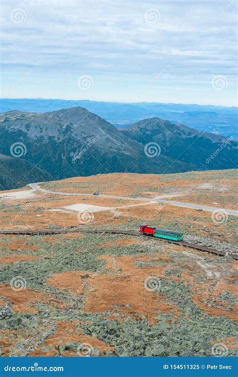 Mount Washington Cog Railway Stock Image - Image of trip, historic ...