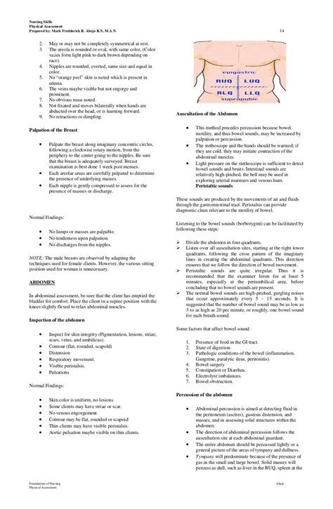 Physical Assessment Handouts