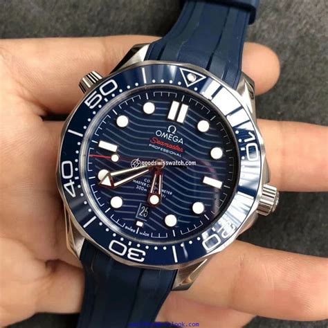 Replica Seamaster Diver M Ss Yw Vsf Best Edition Yg Bezel Blue