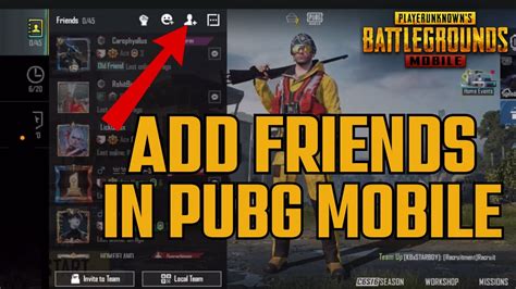 How To Add Friends In Pubg Mobile Youtube