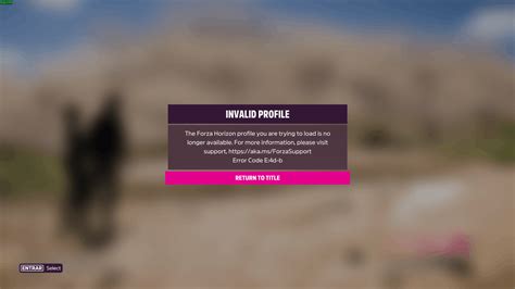 Forza Horizon 5 Invalid Profile Error Code E4d B Microsoft Community