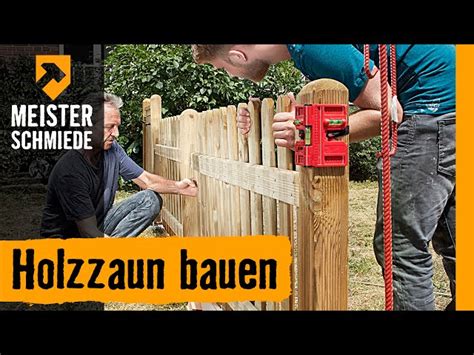 Holzzaun Bauen Anleitung Von HORNBACH