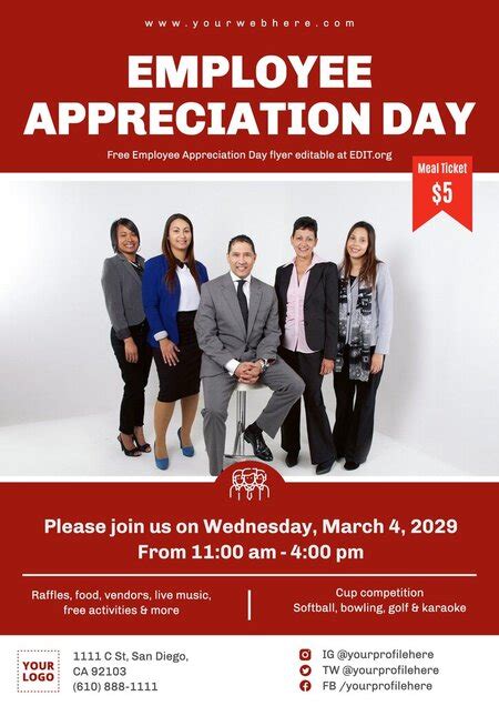 Employee Appreciation Flyer Template