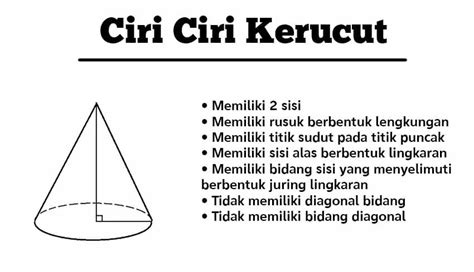 Detail Sifat Sifat Kerucut Beserta Gambar Dan Penjelasannya Koleksi Nomer 1