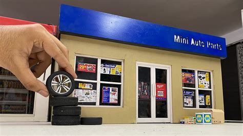 Building A Mini Auto Parts Store Using Sunboard 1 18 Scale Diorama