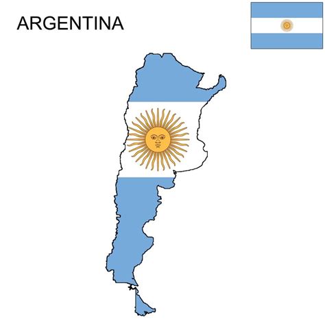 Carte et signification du Drapeau de l'Argentine / Mappr | Hispanic Net