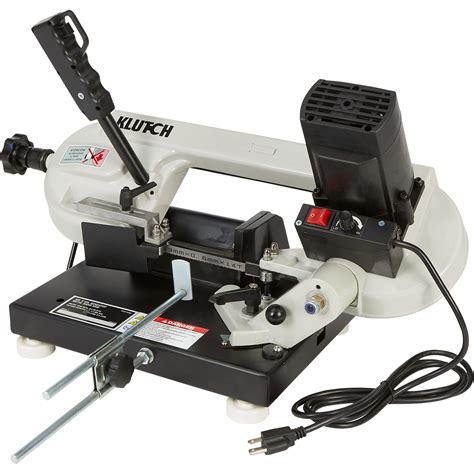 Klutch Benchtop Metal Cutting Band Saw — 3in X 4in 1 13 Hp 120v