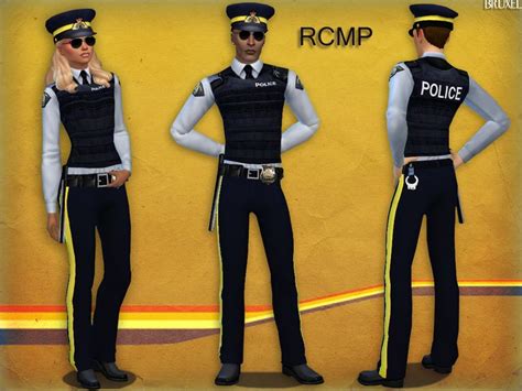 The Uniform Of The Royal Canadian Mounted Police Rcmp Bold Yellow Stripes Down The Pant Legs