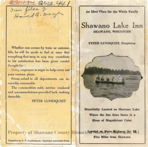 The Shawano Lake Inn - Shawano County Historical Society