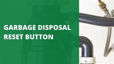 Garbage Disposal Reset Button