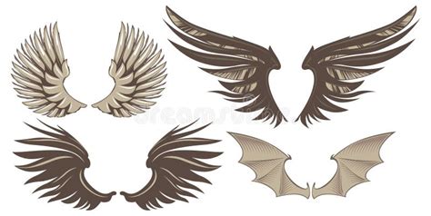 Wings Set Vector Stock Vector Illustration Of Wings 33684746