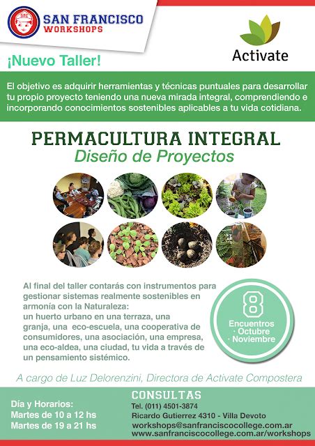 PROPUESTAS Un Programa Para El Fin De Semana Permacultura Integral