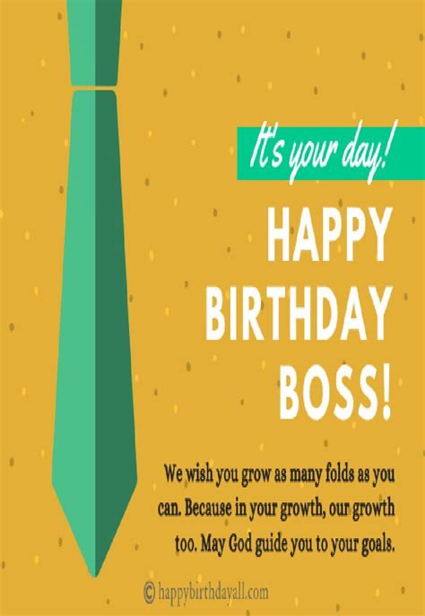 Best Happy Birthday Boss Quotes | Birthday wishes for boss, Happy ...