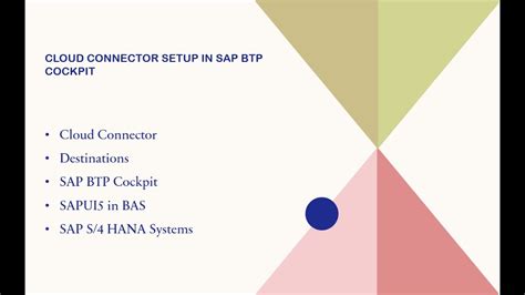 Cloud Connector Setup In Btp Cockpit For Sapui Destinations For S