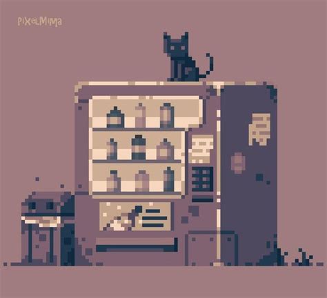 Vending Machine Pixelart Pixel Art Drink Vending Machines Arcade