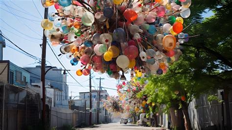 Una instalación artística reciclada que fomenta la reutilización