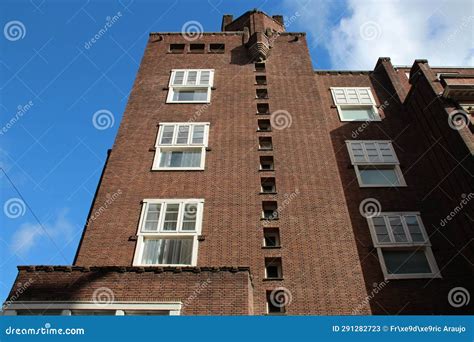 Art Deco Brick Hall Former Town Hall Amsterdam Netherlands Stock