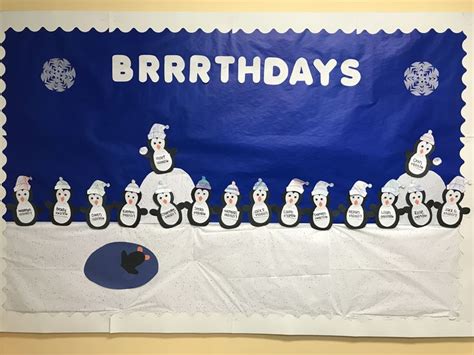 Winter Classroom Bulletin Board Birthday Board Classroom Classroom