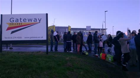 Striking at Gateway College : Leicester Socialist Party