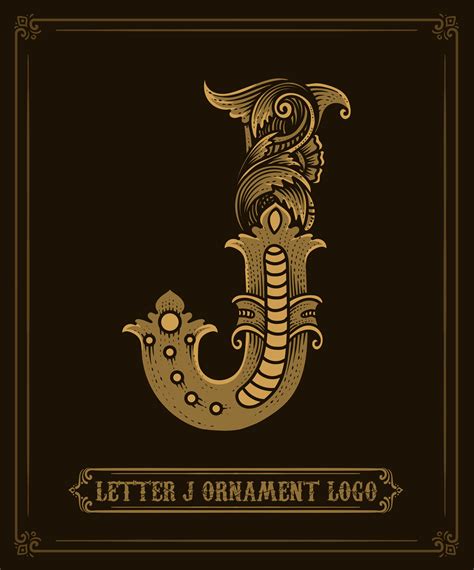 Vintage ornament logo letter J - Vector Logo 28883713 Vector Art at Vecteezy