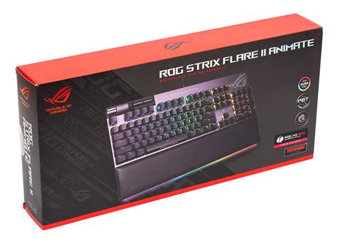 Обзор механической игровой клавиатуры ASUS ROG Strix Flare II Animate