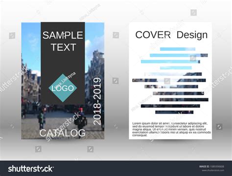 Modern cover design, magazine size a4.Set of two - Royalty Free Stock ...