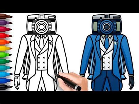 How To Draw Photo Cameraman Skibidi Toilet Easy Step By Step