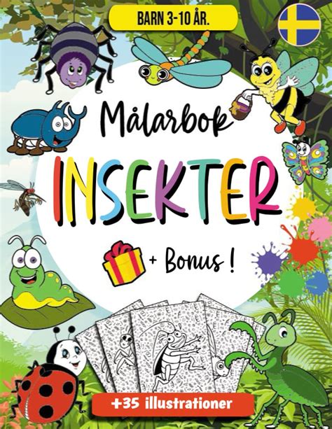 Buy Insekter Målarbok för barn Insekter Aktiviteter för barn att