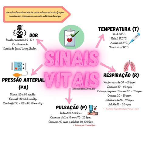 Mapa Mental De Sinais Vitais LIBRAIN