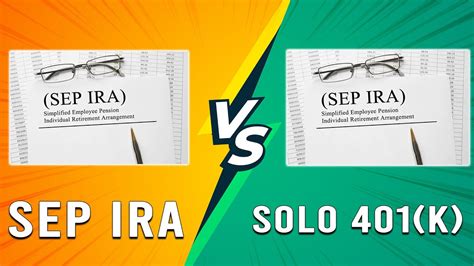 Sep Ira Vs Solo K What Differs The Two Retirement Plans Which