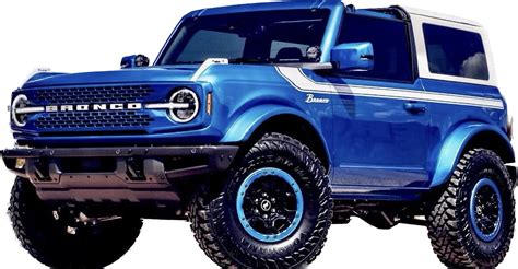 2021 Up Ford Bronco Retro Special Decor Style Sidehood Graphics Kit