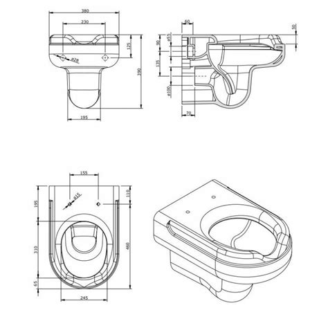 Inodoro Suspendido Especial Para Discapacitados PMR Modelo New Wccare