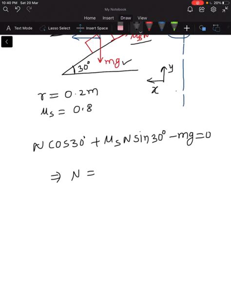 Solved The Small Object Of Mass M Is Placed On The Rotating Conical