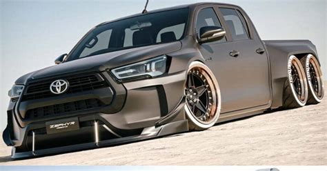 Check Out This 6×6 Lowrider Widebody Concept Of Toyota Hilux Car Blog