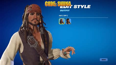 Jack Sparrow Skin In Fortnite 😍 Youtube